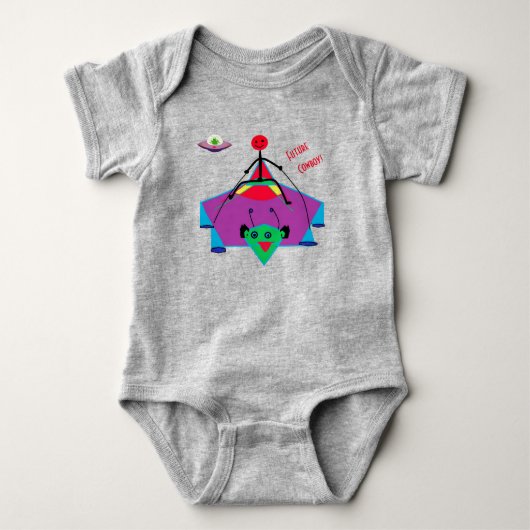 Fun Baby Alien - Cowboy Strampler (Vorderseite)