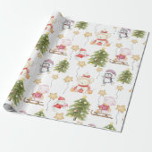 Fun Baby Animals Stars Trees Weihnachten Geschenkpapier (Ungerollt)