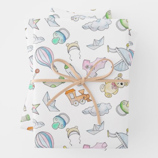 Fun Baby Dinge  Geschenkpapier Set (Beispiel)