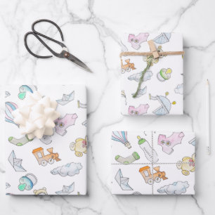Fun Baby Dinge Geschenkpapier Set