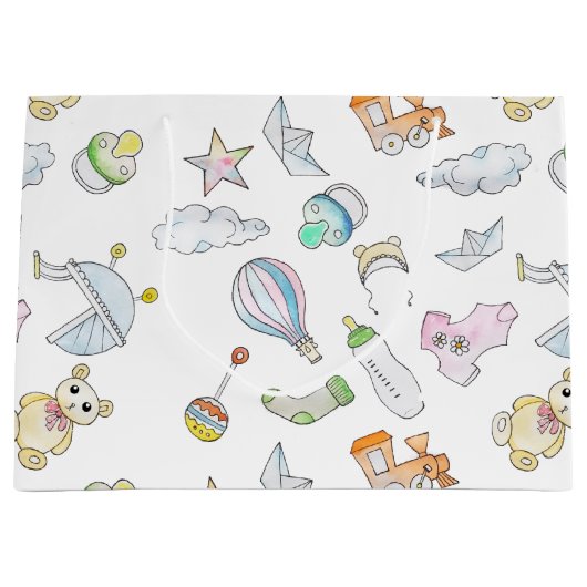 Fun Baby Dinge Große Geschenktüte (Vorderseite)