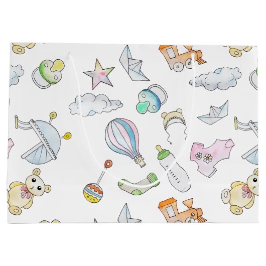 Fun Baby Dinge Große Geschenktüte (Rückseite)