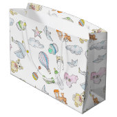 Fun Baby Dinge Große Geschenktüte (Rückseite Schrägansicht)