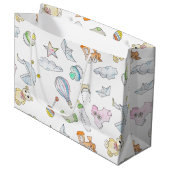 Fun Baby Dinge Große Geschenktüte (Vorderseite Schrägansicht)