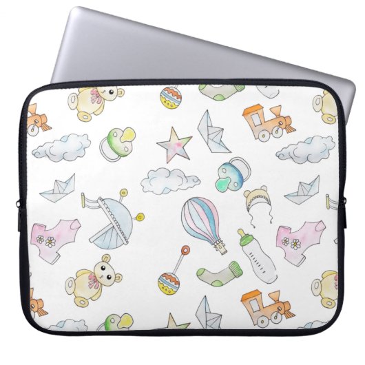 Fun Baby Dinge Laptopschutzhülle (Vorderseite)