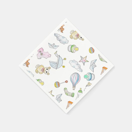 Fun Baby Dinge Serviette (Ecke)