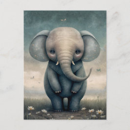 Fun Baby Elephant Postcard Postkarte