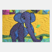 Fun Baby Elephant - quillike Design Geschenkpapier Set (Vorderseite)