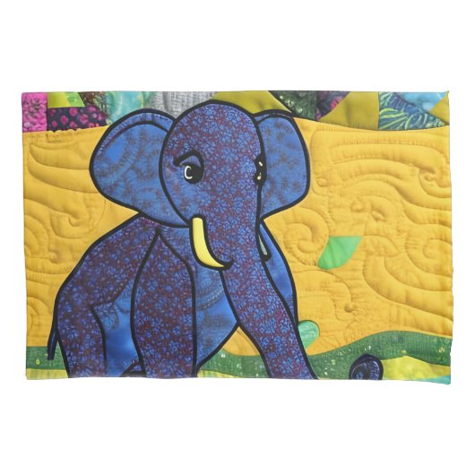 Fun Baby Elephant - quillike Design Kissenbezug (Vorderseite)