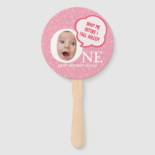 Fun Baby Girl Foto Collage Personaliz Fächer
