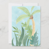 Fun Baby Tiranosaurios Rex Dino Party Einladung (Rückseite)