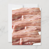 Fun Bacon Hochzeitsfrühstück Einladung (Rückseite)