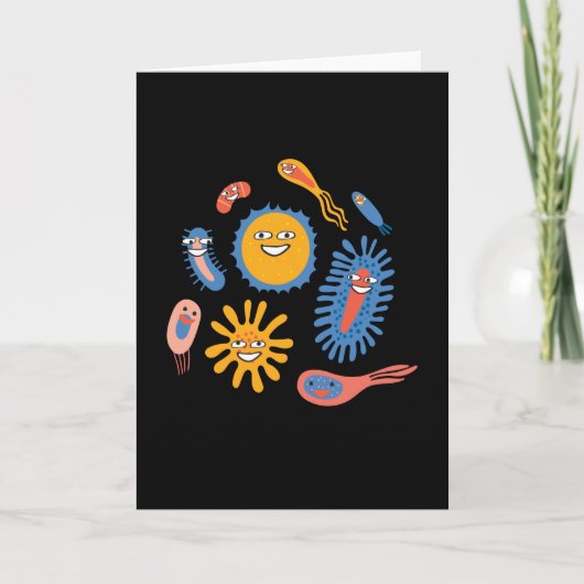 Fun Bacteria Mikrobiologie Chemie Karte (Vorderseite)