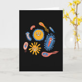 Fun Bacteria Mikrobiologie Chemie Karte (Gelbe Blume)