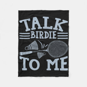 Fun Badminton Player Match Game Joke 2 Fleecedecke