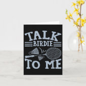 Fun Badminton Player Match Game Joke Karte (Gelbe Blume)