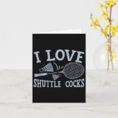 Fun Badminton Player Match Game Joke Karte (Gelbe Blume)