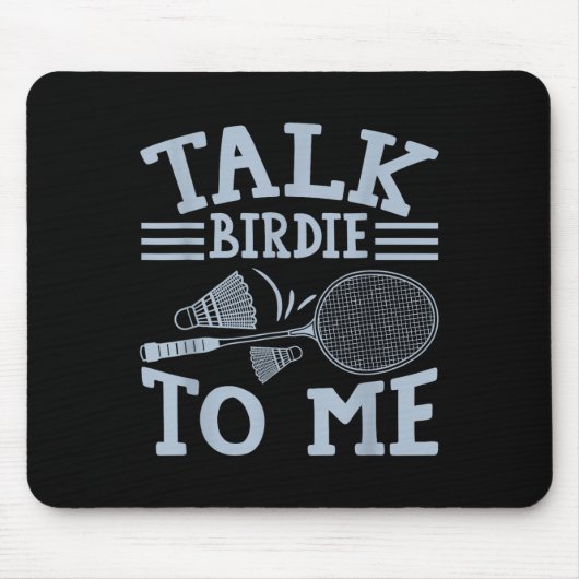 Fun Badminton Player Match Game Joke Mousepad (Vorne)