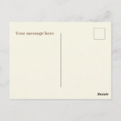 Fun Bagel Liebhaber fügen Text Postkarte (Rückseite)