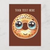 Fun Bagel Liebhaber fügen Text Postkarte (Vorderseite)