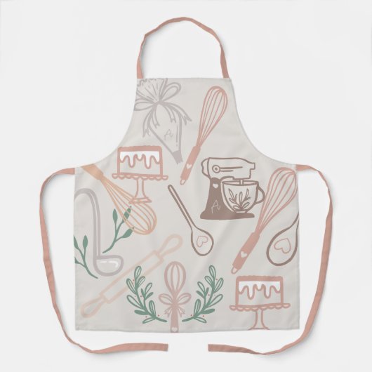 Fun Baking & Cooking Utensigray Schürze (Vorderseite)