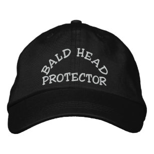 Fun Bald Head Protector Device Bestickte Kappe