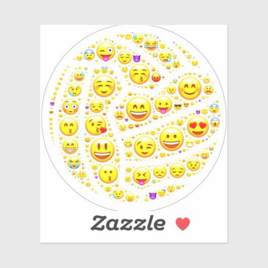 Fun Ball Theme Round Vinyl Netball Sticker (Blatt)