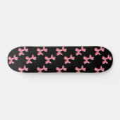 Fun Balloon Dog Pink Black Pattern Skateboard (Horizontal)