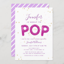 Fun Balloon Hübsch Pink Lila Girl Baby Dusche