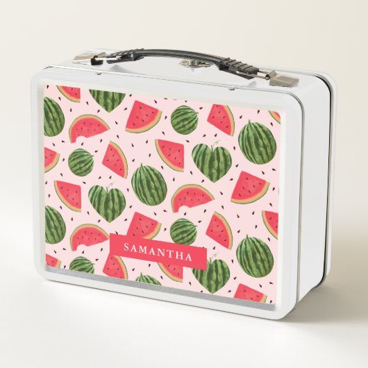 Fun Balloon Pattern Pastel Metall Brotdose (Rückseite)