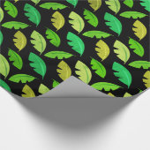 Fun Banana Leaf Tropical Birthday Party Muster Geschenkpapier (Ecke)