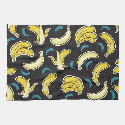 Fun Banana Pattern Geschirrtuch (Horizontal)