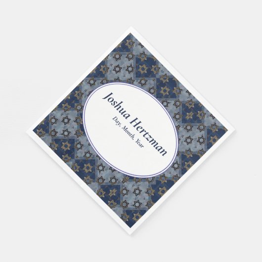 Fun Bar Mitzvah Mazel Tov Serviette (Ecke)