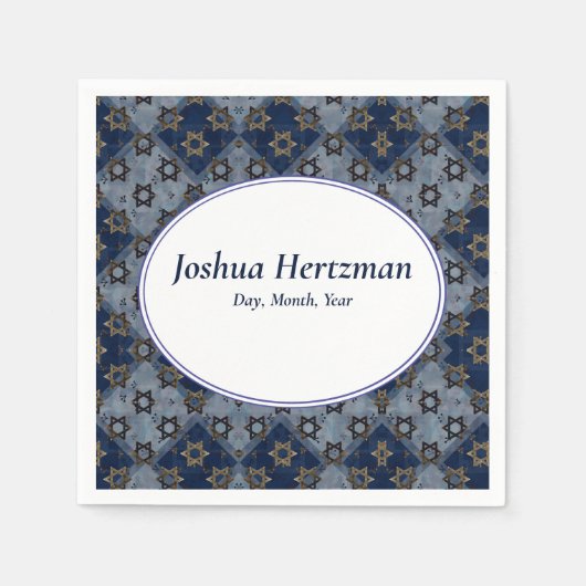 Fun Bar Mitzvah Mazel Tov Serviette (Vorderseite)