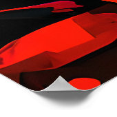 Fun Bar Scene | Barkeeper und Kunden Poster (Ecke)