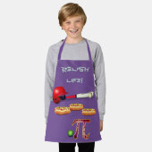 Fun Barbeque Baseball Hotdogs Appie Pie Schürze (Getragen)