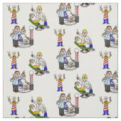 Fun Barbers Material Stoff (Muster)