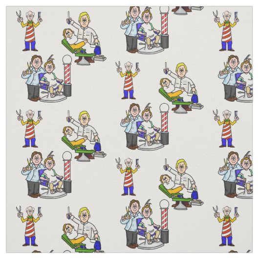 Fun Barbers Material Stoff (Muster)