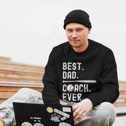 Fun Baseball Dad Coach Sweatshirt