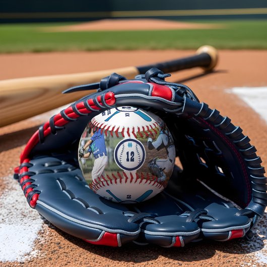 Fun Baseball Player Nummer & Name FotoCollage