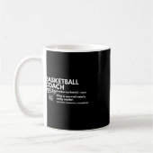 Fun Basketball Coach Definition Gecoacht Geschenk Kaffeetasse (Links)