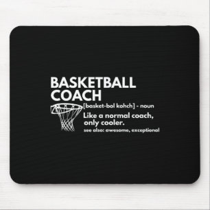 Fun Basketball Coach Definition Gecoacht Geschenk Mousepad