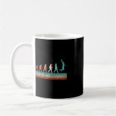 Fun Basketball Evolution Retro Basketball Player Kaffeetasse (Links)