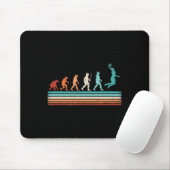 Fun Basketball Evolution Retro Basketball Player Mousepad (Mit Mouse)