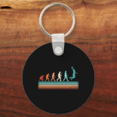 Fun Basketball Evolution Retro Basketball Player Schlüsselanhänger (Vorderseite)
