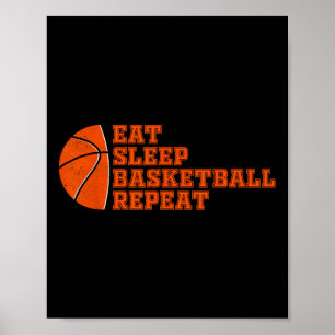 Fun Basketball für Männer Frauen Team Sport Basket Poster