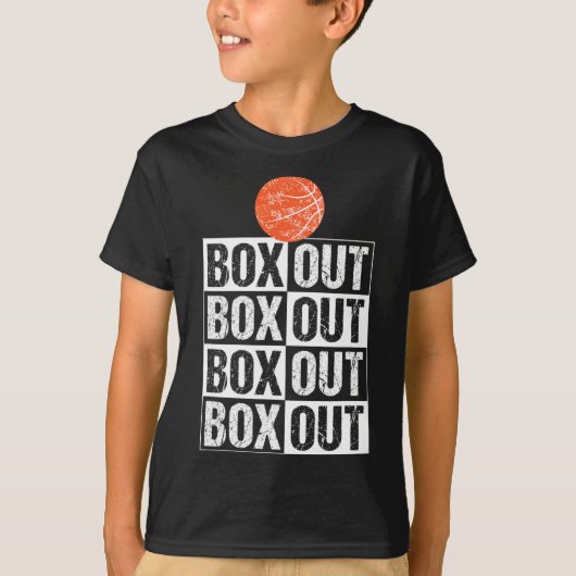 Fun Basketball Geschenkboxen Out Sprichwort T-Shirt (Vorderseite)