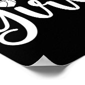 Fun Basketball Girl Basketball Lover Poster (Ecke)