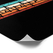 Fun Basketball Heartbeat Ball Player Poster (Ecke)