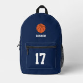 Fun Basketball individuell angepasst Bedruckter Rucksack (Vorderseite)